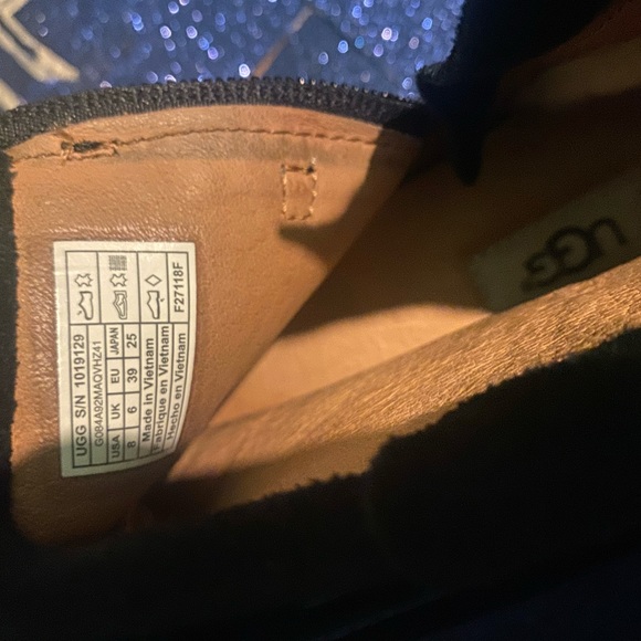 UGG SUEDE MOCASSIN SHEARLING STRAPPY WINTER Boots 8 GORG FLAW - Picture 14 of 15